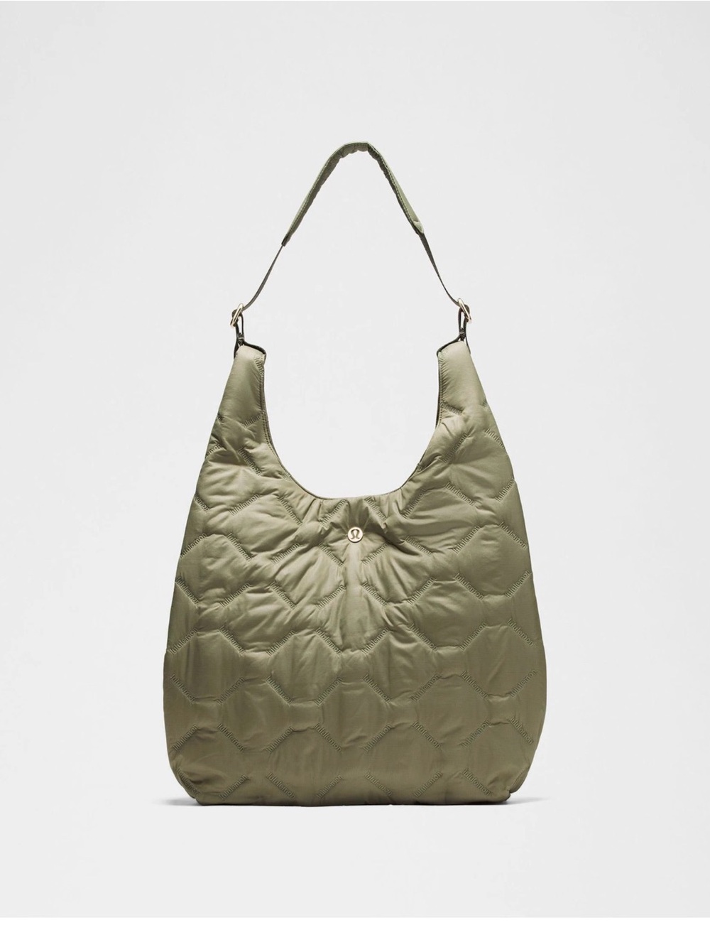 Lululemon olive Quilted Pleasures shoulder bag